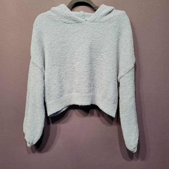 New Sincerely Jules large to plus size blue soft cropped hoodie - Picture 1 of 6